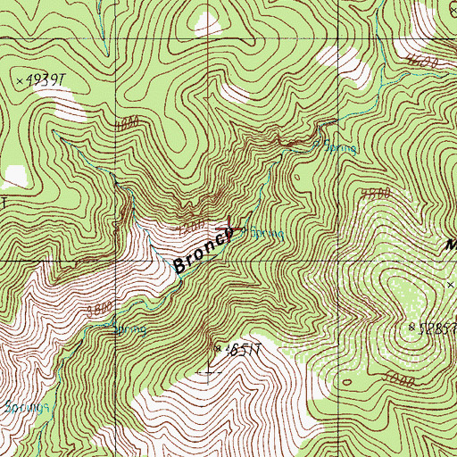 Topographic Map of Hog Mountain Spring, AZ