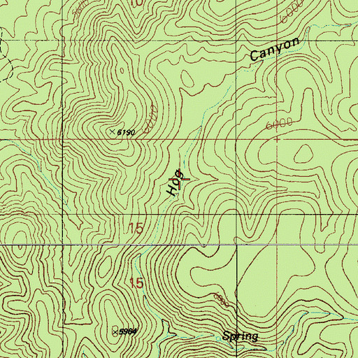 Topographic Map of Hog Tank, AZ