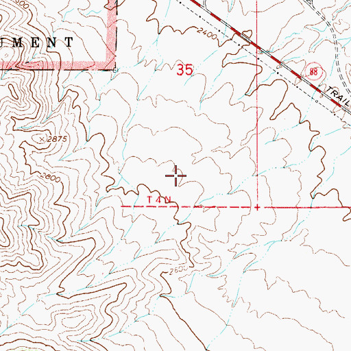 Topographic Map of Honey Butte Tank, AZ