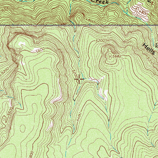 Topographic Map of Hopkins Spring, AZ
