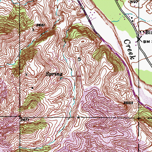 Topographic Map of Horrel Well, AZ