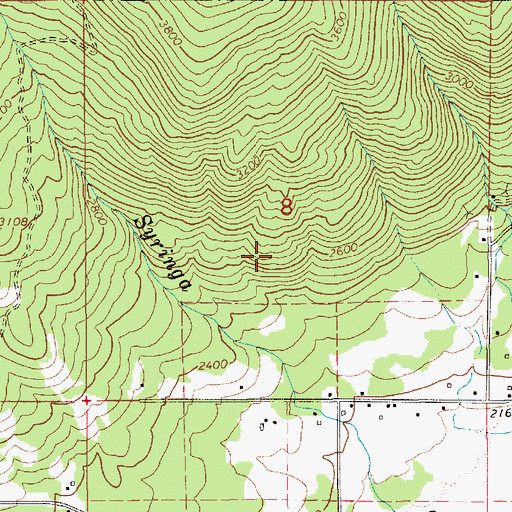 Topographic Map of Bonner County, ID