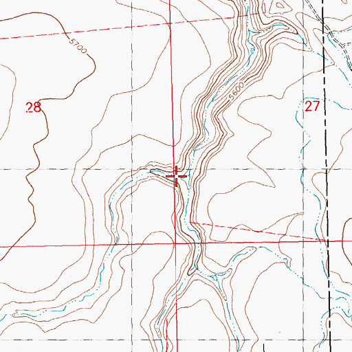 Topographic Map of Camas Slough, ID