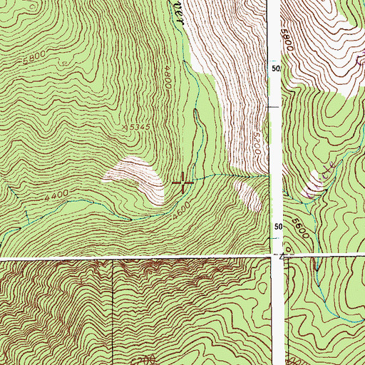Topographic Map of Circle Creek, ID
