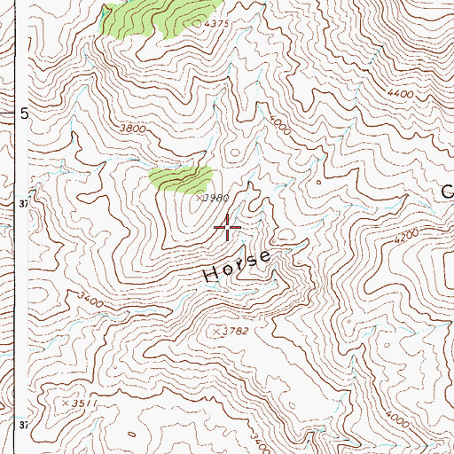 Topographic Map of Horse Tank, AZ