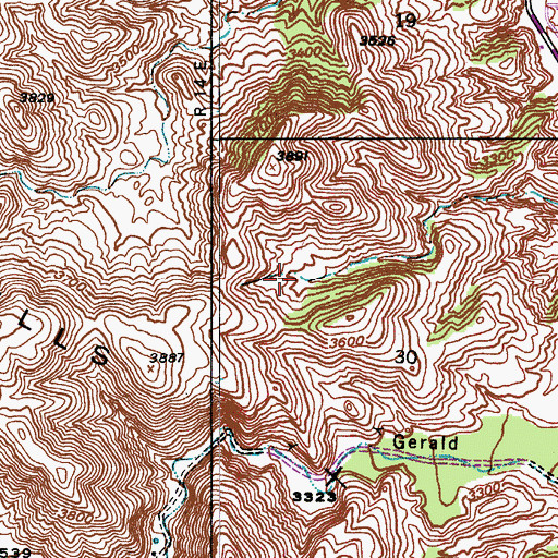 Topographic Map of Horse Tank Number Two, AZ