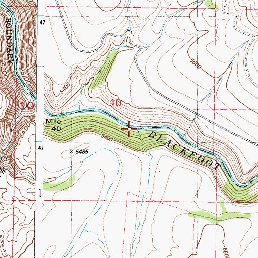 Topographic Map of Deer Creek, ID