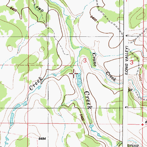 Topographic Map of Deer Creek, ID