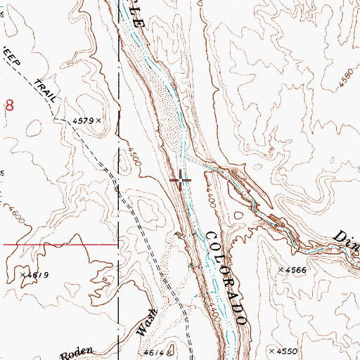 Topographic Map of Dinnebito Wash, AZ