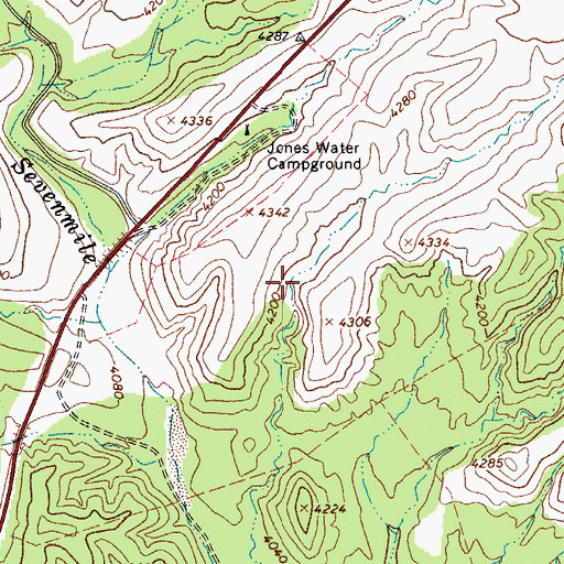 Topographic Map of Indian Garden Well, AZ