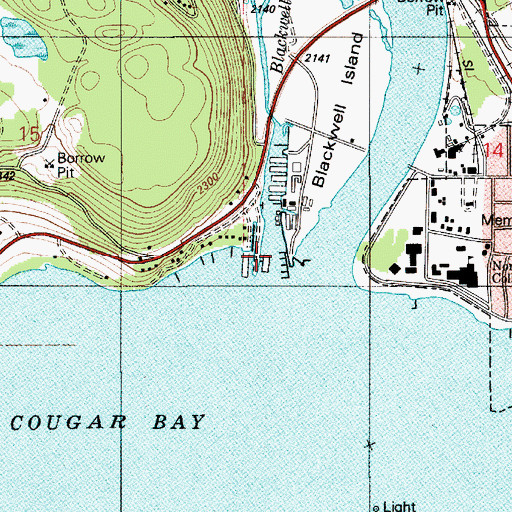 Topographic Map of Blackwell Slough, ID