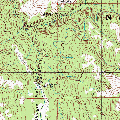Topographic Map of East Fork Ditch, ID