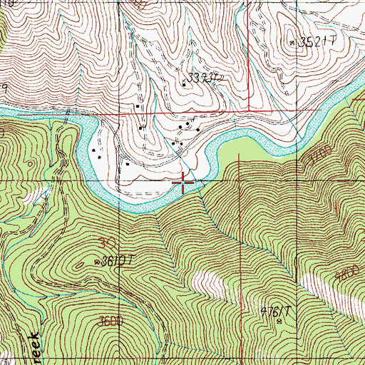 Topographic Map of Eddy Creek, ID