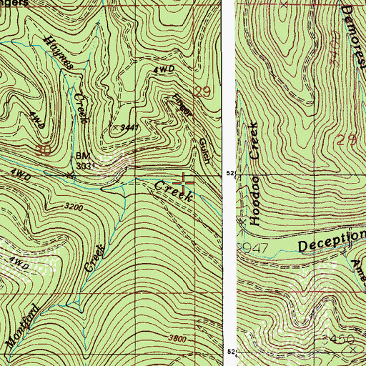 Topographic Map of Finger Gulch, ID