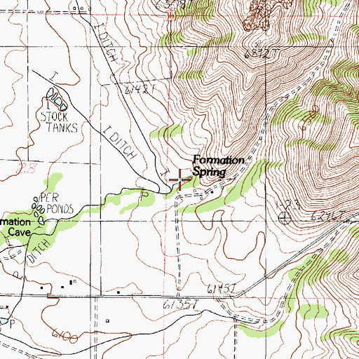 Topographic Map of Formation Spring, ID
