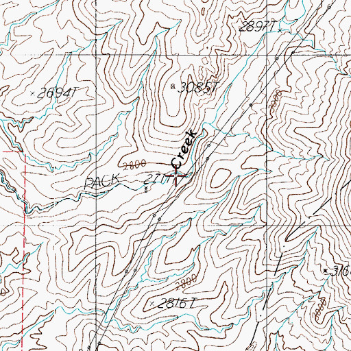 Topographic Map of Jackson Well, AZ