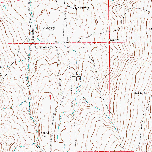 Topographic Map of Gem County, ID