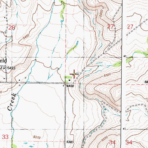 Topographic Map of Higginson Canyon, ID