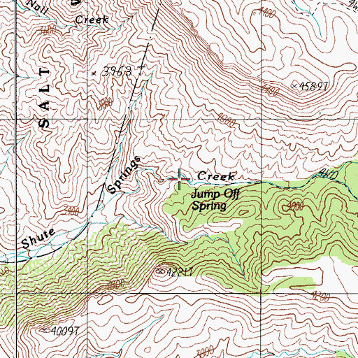 Topographic Map of Jump-off Spring, AZ