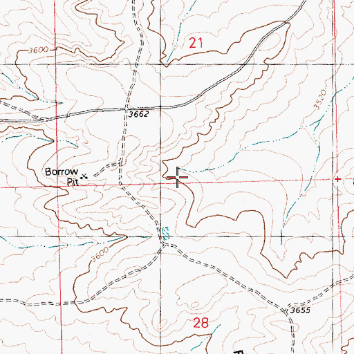 Topographic Map of Indian Ridge, ID