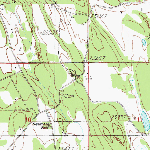 Topographic Map of Broten, ID