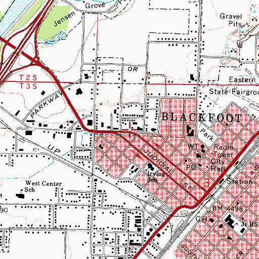 Topographic Map of Dawn Enterprise Incorporated, ID