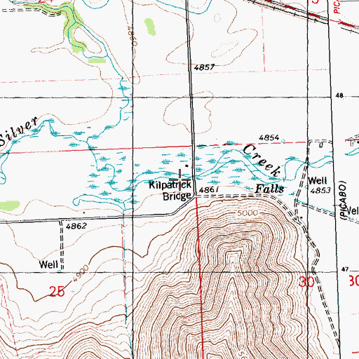 Topographic Map of Kilpatrick Bridge, ID