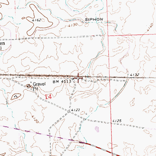 Topographic Map of Besslen Station, ID