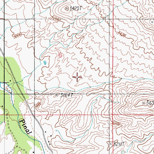 Topographic Map of Kyles Tank, AZ