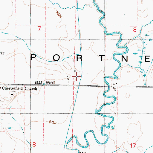 Topographic Map of Downey Canal, ID