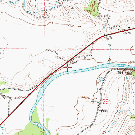 Topographic Map of Franklin County, ID