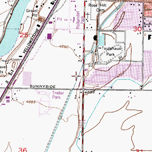 Topographic Map of Human Services Center, Incorporated, ID