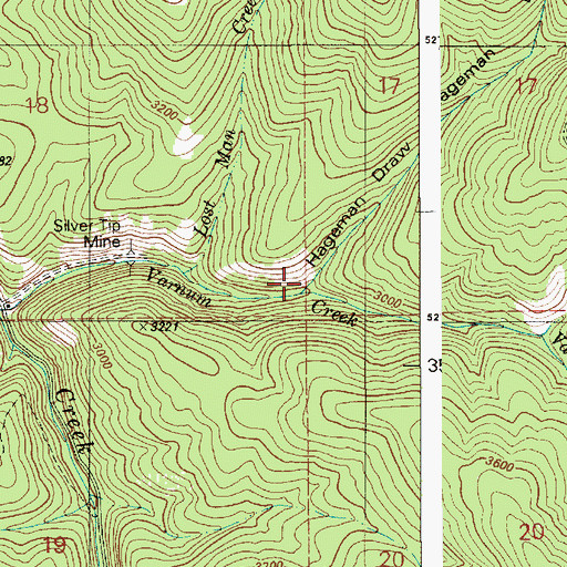 Topographic Map of Hageman Draw, ID