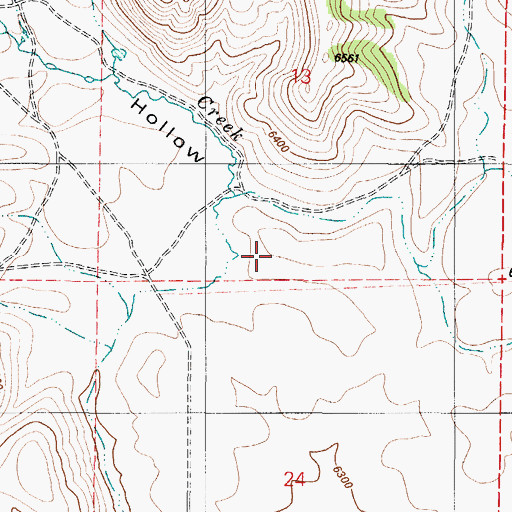 Topographic Map of Lake Hollow, ID