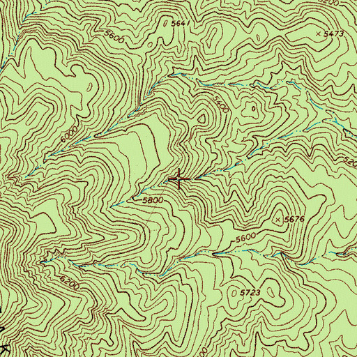 Topographic Map of Left Fork Honeysuckle Spring, AZ