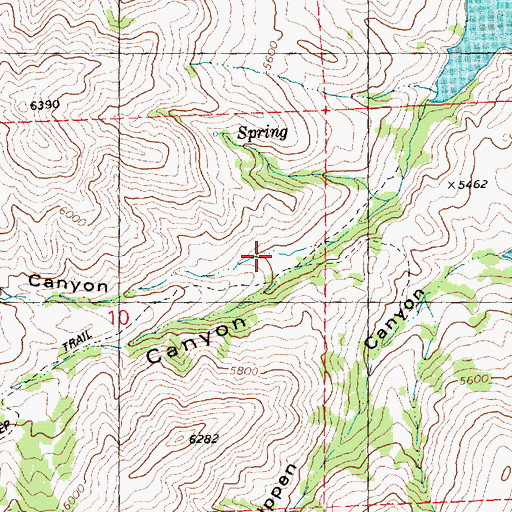 Topographic Map of Little Sawmill Canyon, ID