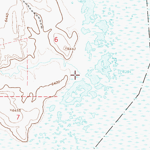 Topographic Map of Little Valley Creek, ID
