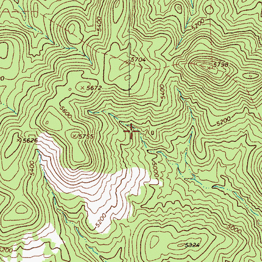 Topographic Map of Little Woodcamp Spring, AZ
