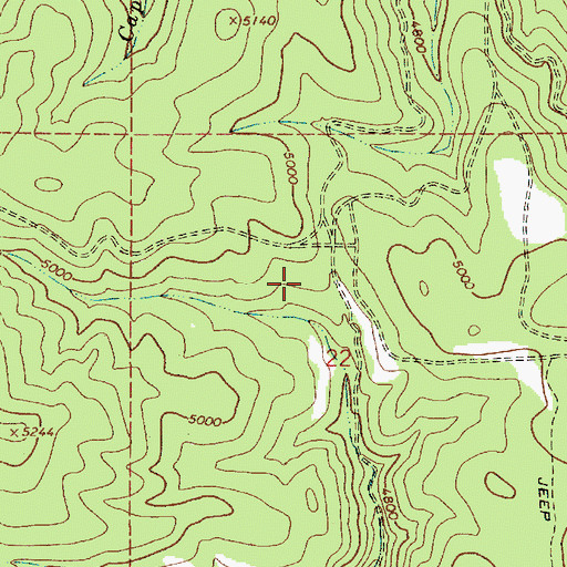 Topographic Map of Madden Corral, ID