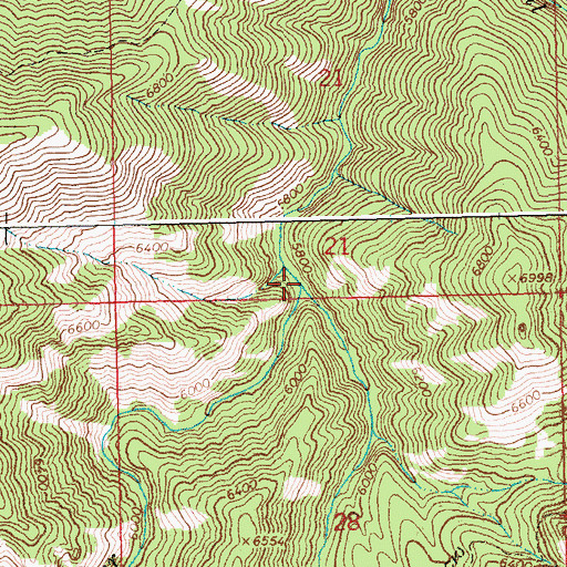Topographic Map of East Fork Yuba River, ID