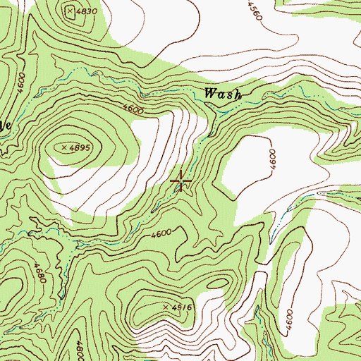 Topographic Map of Little Pipe Spring, AZ