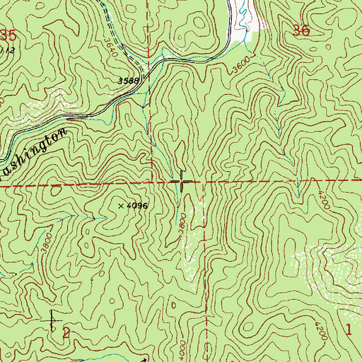 Topographic Map of Clearwater County, ID