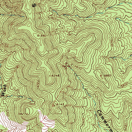 Topographic Map of Little Richmond Tank, AZ