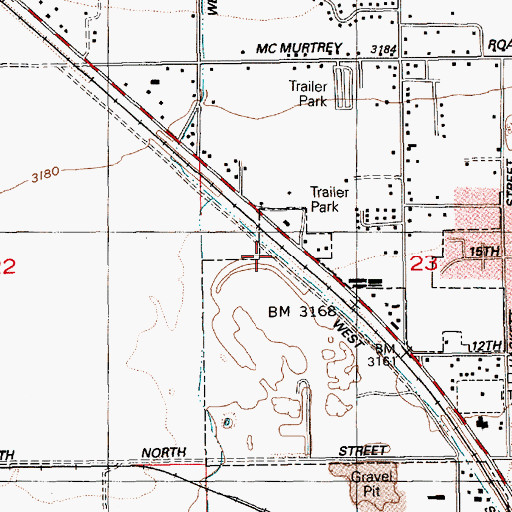 Topographic Map of West Side Canal, ID