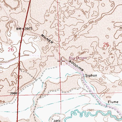 Topographic Map of Big Drops, ID
