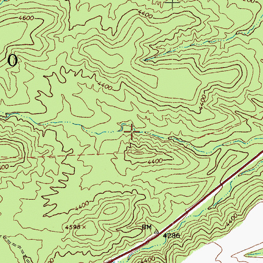 Topographic Map of Little Woodcamp Spring, AZ