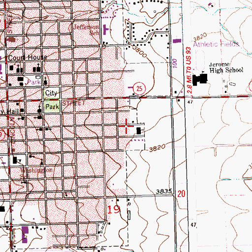 Topographic Map of Idaho Department of Fish and Game, ID