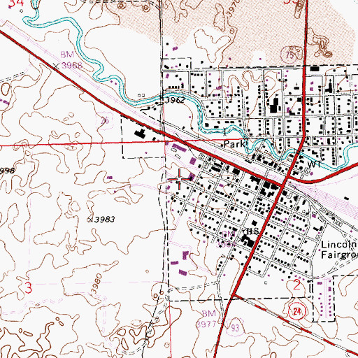 Topographic Map of Idaho Department of Transportation, ID