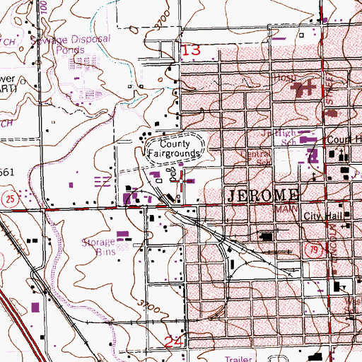 Topographic Map of Idaho National Guard, ID