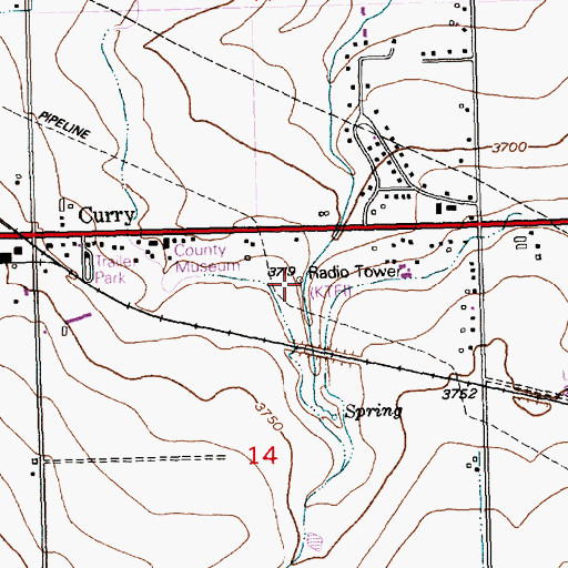 Topographic Map of KTFI Radio Tower (Twin Falls), ID